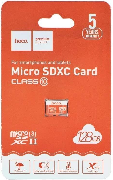 Atminties korta Hoco microSD 128Gb be adapterio kaina ir informacija | Atminties kortelės telefonams | pigu.lt