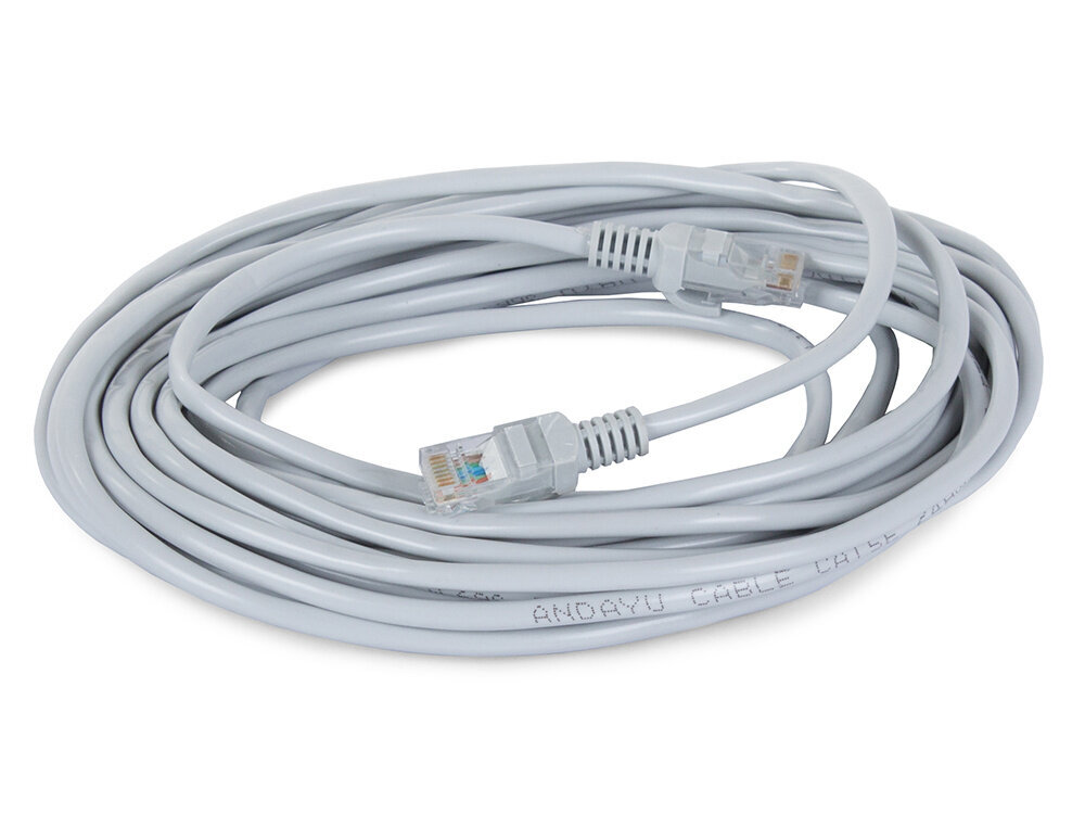 Tinklo kabelis LAN Cat5E RJ45 10m kaina ir informacija | Kabeliai ir laidai | pigu.lt