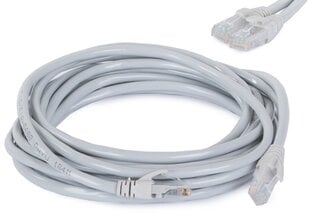 Tinklo kabelis U/UTP 6 Verk Group RJ45 / RJ45 5 m pilka цена и информация | Кабели и провода | pigu.lt