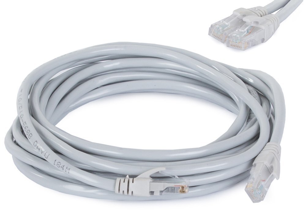 Tinklo kabelis U/UTP 6 Verk Group RJ45 / RJ45 5 m pilka цена и информация | Kabeliai ir laidai | pigu.lt