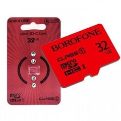 Карта памяти Borofone microSD 32 ГБ без адаптера цена и информация | Карты памяти для телефонов | pigu.lt