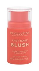 Makeup Revolution London Fast Base Blush румяна 14 г, Peach цена и информация | Бронзеры (бронзаторы), румяна | pigu.lt
