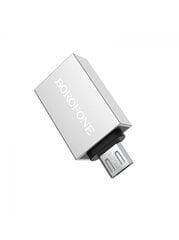 Micro USB į USB 3.0 OTG adapteris, microUSB į USB3.0 OTG adapteris, borofone BV2 kaina ir informacija | Adapteriai, USB šakotuvai | pigu.lt