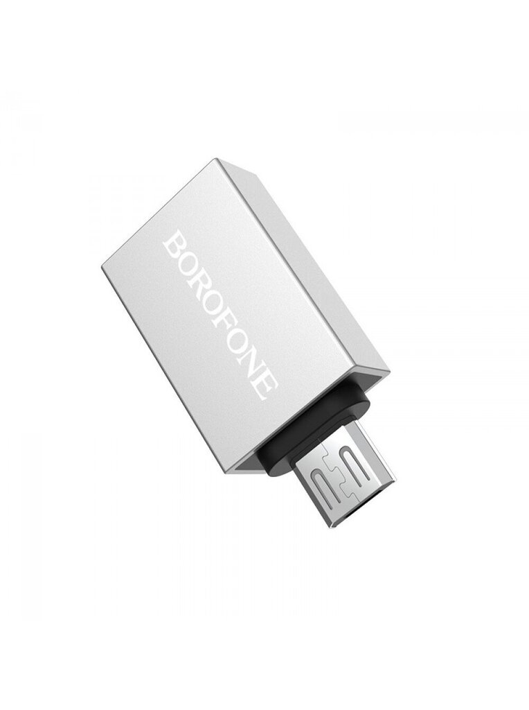 Micro USB į USB 3.0 OTG adapteris, microUSB į USB3.0 OTG adapteris, borofone BV2 цена и информация | Adapteriai, USB šakotuvai | pigu.lt