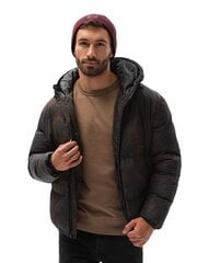 зимняя куртка C529 - черная цена и информация | Мужские куртки | pigu.lt