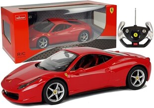 Автомобиль Ferrari Italia Rastar с пультом дистанционного управления 1:14, красный цена и информация | Игрушки для мальчиков | pigu.lt
