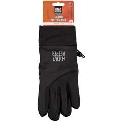 Pirštinės vyrams Thermal player gloves Heat Keeper, juodos kaina ir informacija | Vyriški šalikai, kepurės, pirštinės | pigu.lt