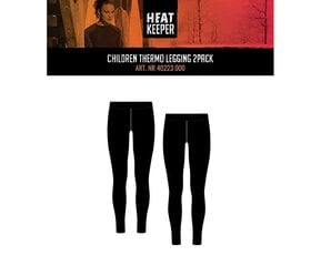 Термо-леггинсы для детей Thermal insulated leggings, Heat Keeper, черные, 2 шт. цена и информация | Зимняя одежда для детей | pigu.lt