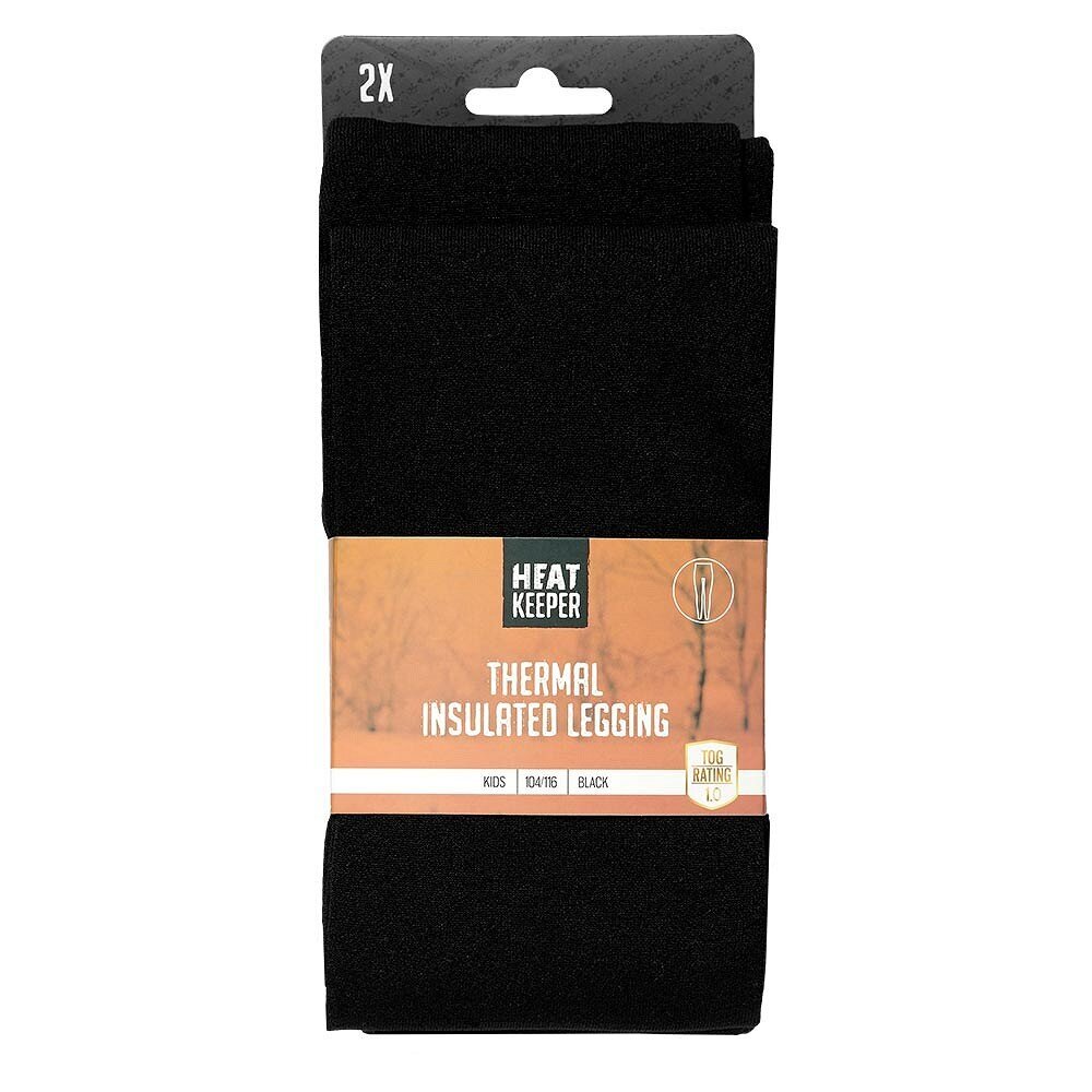 Termo tamprės vaikams Thermal insulated leggings, Heat Keeper, juodos, 2 vnt. цена и информация | Žiemos drabužiai vaikams | pigu.lt