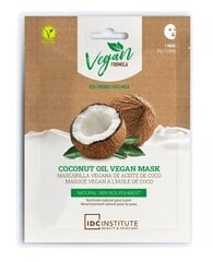 Lakštinė veido kaukė IDC Institute Coconut Oil, 25 g kaina ir informacija | Veido kaukės, paakių kaukės | pigu.lt