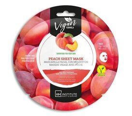 Lakštinė veido kaukė IDC Institute Peach, 23 g kaina ir informacija | Veido kaukės, paakių kaukės | pigu.lt