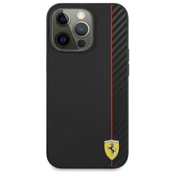 Ferrari FESAXHCP13LBK, skirtas iPhone 13 Pro/13, juodas kaina ir informacija | Telefono dėklai | pigu.lt