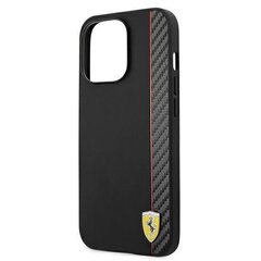 Чехол FESAXHCP13XBK Ferrari Smooth and Carbon Effect Hard Case для iPhone 13 Pro Max Black цена и информация | Чехлы для телефонов | pigu.lt