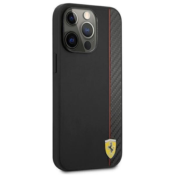 Ferrari FESAXHCP13XBK, skirtas iPhone 13 Pro Max, juodas kaina ir informacija | Telefono dėklai | pigu.lt