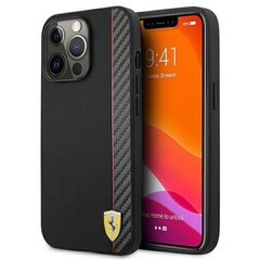 Чехол FESAXHCP13XBK Ferrari Smooth and Carbon Effect Hard Case для iPhone 13 Pro Max Black цена и информация | Чехлы для телефонов | pigu.lt