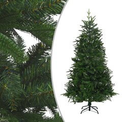 Dirbtinė Kalėdų eglutė su LED/žaisliukais, žalia, 180cm, PVC/PE цена и информация | Искусственные елки | pigu.lt