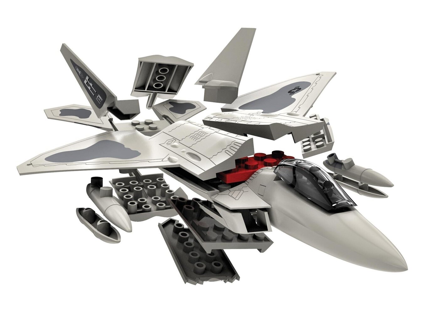 Konstruktorius Airfix - Quick build F22 Raptor, J6005 цена и информация | Konstruktoriai ir kaladėlės | pigu.lt