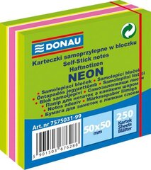 Lipnūs lapeliai 50x50/250, neon green-mix kaina ir informacija | Sąsiuviniai ir popieriaus prekės | pigu.lt