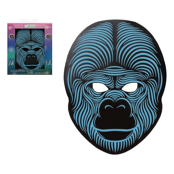 LED kaukė - Gorila kaina ir informacija | Karnavaliniai kostiumai | pigu.lt