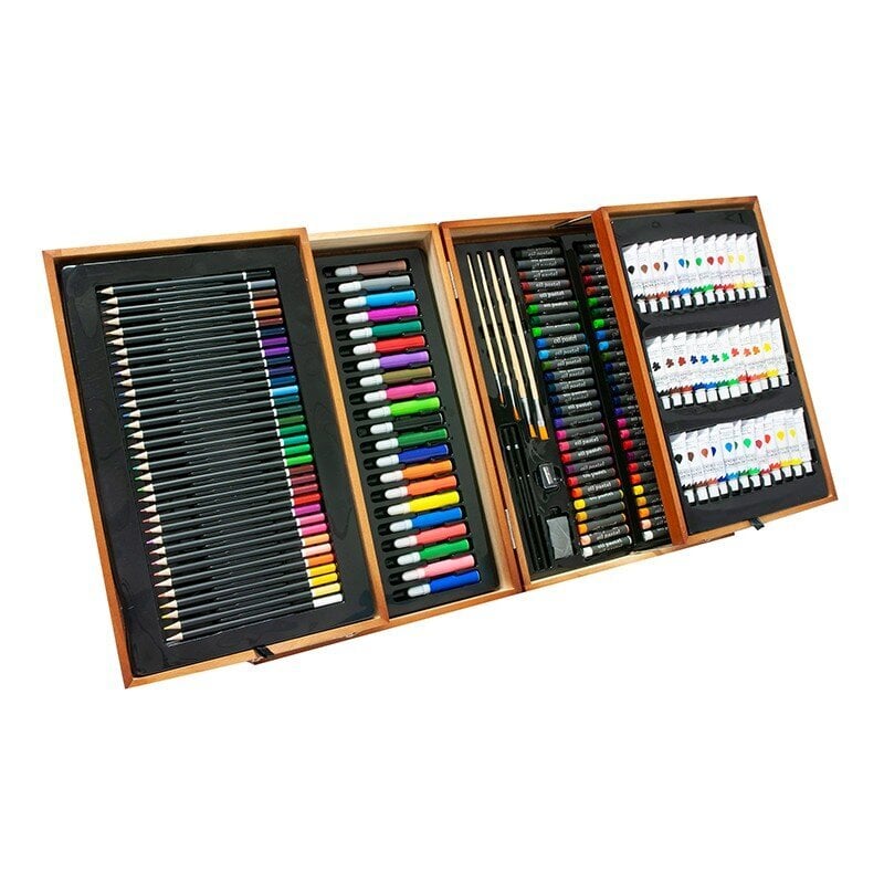 175 Piece Wooden Box Art Set