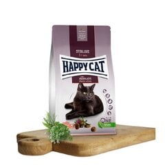 Happy Cat maistas sterilizuotoms katėms su lašiša Sterilised Atlantik Lachs, 10 kg kaina ir informacija | Sausas maistas katėms | pigu.lt
