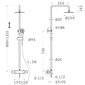 Termostatinė dušo sistema COR 402 TDS kaina ir informacija | Dušo komplektai ir panelės | pigu.lt