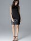 Trumpa suknelė moterims Lenitif, juoda цена и информация | Suknelės | pigu.lt