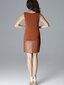 Trumpa suknelė moterims Lenitif, ruda цена и информация | Suknelės | pigu.lt