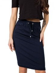 Джинсовая юбка на бретелях для женщин, синяя цена и информация | Юбки | pigu.lt