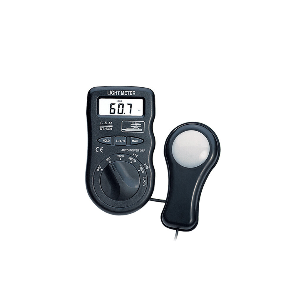 Skaitmeninis šviesos matuoklis CEM DT-1300 kaina ir informacija | Drėgmės, temperatūros, pH, ORP matuokliai | pigu.lt