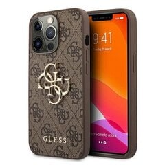 Original GUESS Big Metal Logo dėklas telefonui skirtas iPhone 13 Pro, rudas kaina ir informacija | Guess Originalios dovanos | pigu.lt