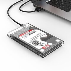 Kietasis diskas Enclosure Orico HDD 2,5" + USB 3.1, USB-C kaina ir informacija | Adapteriai, USB šakotuvai | pigu.lt