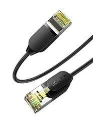 Сетевой кабель UGREEN NW149, Ethernet RJ45, Cat.7, FTP, 2 м (черный) цена и информация | Кабели и провода | pigu.lt