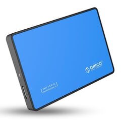 Kietasis diskas Orico SSD/HDD 2.5" Sata III mėlynas kaina ir informacija | Išoriniai kietieji diskai (SSD, HDD) | pigu.lt