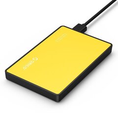 Kietasis diskas Orico SSD, HDD 2.5" Sata III geltona kaina ir informacija | Išoriniai kietieji diskai (SSD, HDD) | pigu.lt