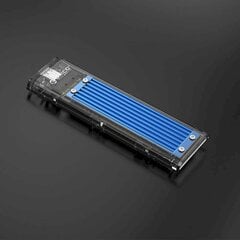Корпус SDD M.2 Orico, NVME, USB-C 3.1 Gen.2, 10 Гбит / с (синий) цена и информация | Адаптеры, USB-разветвители | pigu.lt
