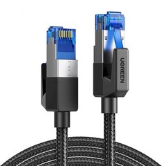 Кабель UGREEN NW153 Cat 8 F/FTP Braid Ethernet RJ45 Cable 1 м (black) цена и информация | Кабели и провода | pigu.lt