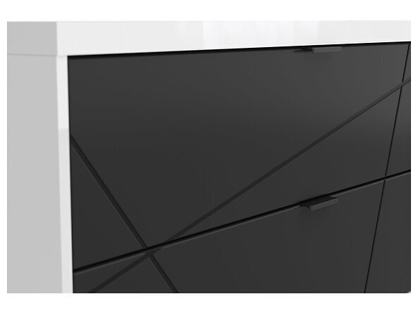 TV staliukas BRW Forn 2S, baltas/juodas kaina ir informacija | TV staliukai | pigu.lt