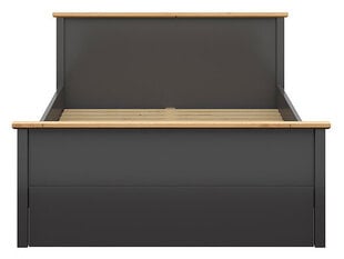 Кровать BRW Hesen 140x200см, серая/коричневая цена и информация | Кровати | pigu.lt