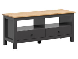 ТВ столик BRW Hesen 2S, серый/коричневый цена и информация | Тумбы под телевизор | pigu.lt