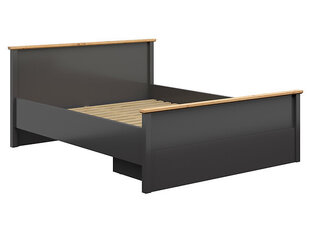 Кровать BRW Hesen 160x200см, серая/коричневая цена и информация | Кровати | pigu.lt