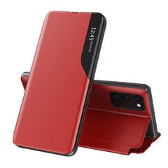 Dėklas telefonui Smart View, skirtas Samsung Galaxy A22 5G, raudonas kaina ir informacija | Telefono dėklai | pigu.lt