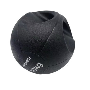 Весовой мяч (медбол) с ручками Spokey Gripi 10 кг, чёрный цена и информация | Медболы | pigu.lt