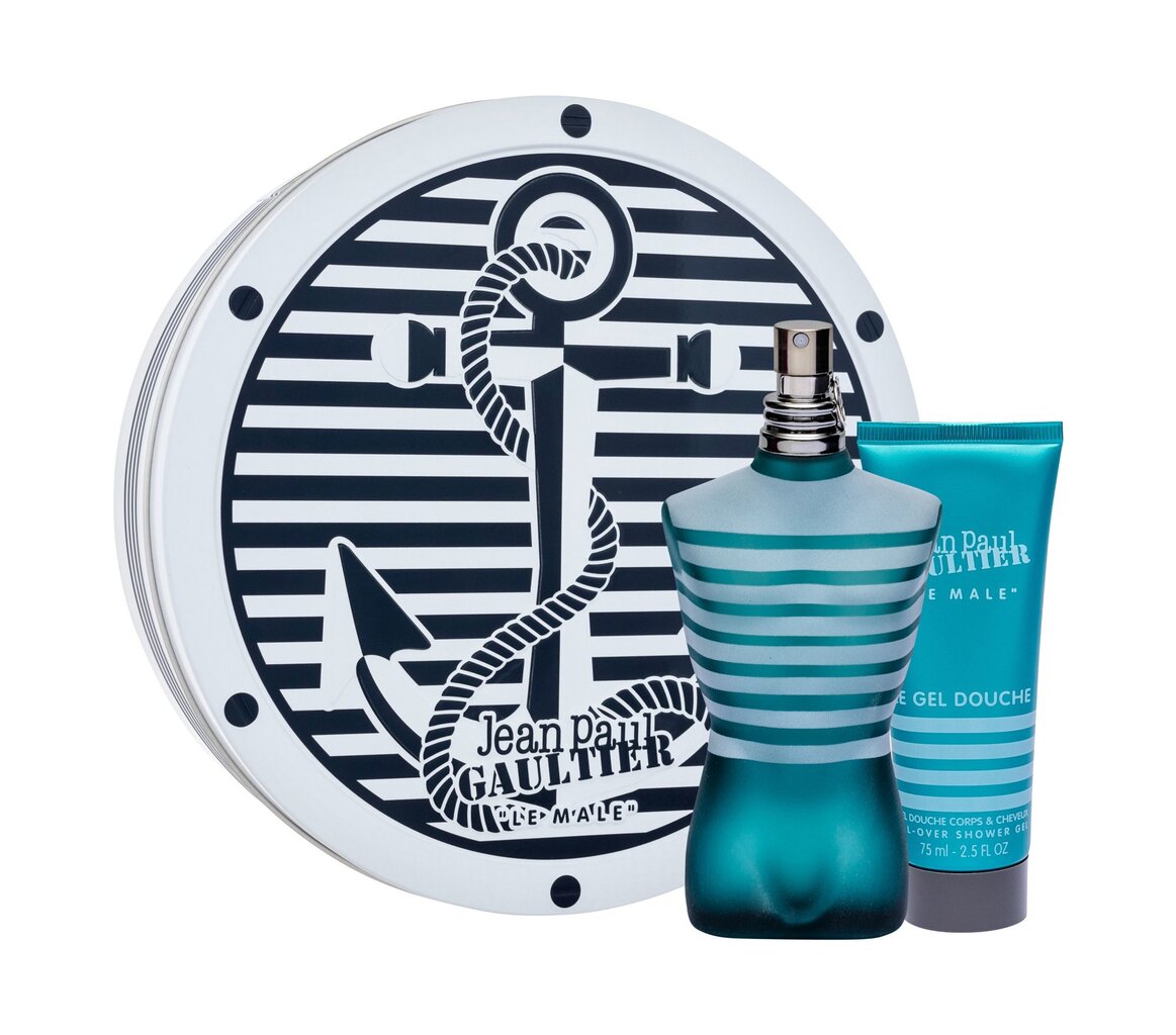 Rinkinys Jean Paul Gaultier Le Male: EDT vyrams 125 ml + dušo gelis 75 ml kaina ir informacija | Kvepalai vyrams | pigu.lt