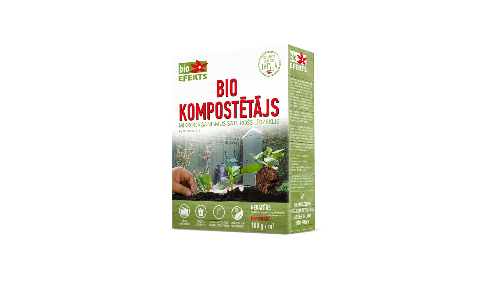 Biokomposteris, koncentratas, 100 g цена и информация | Birios trąšos | pigu.lt