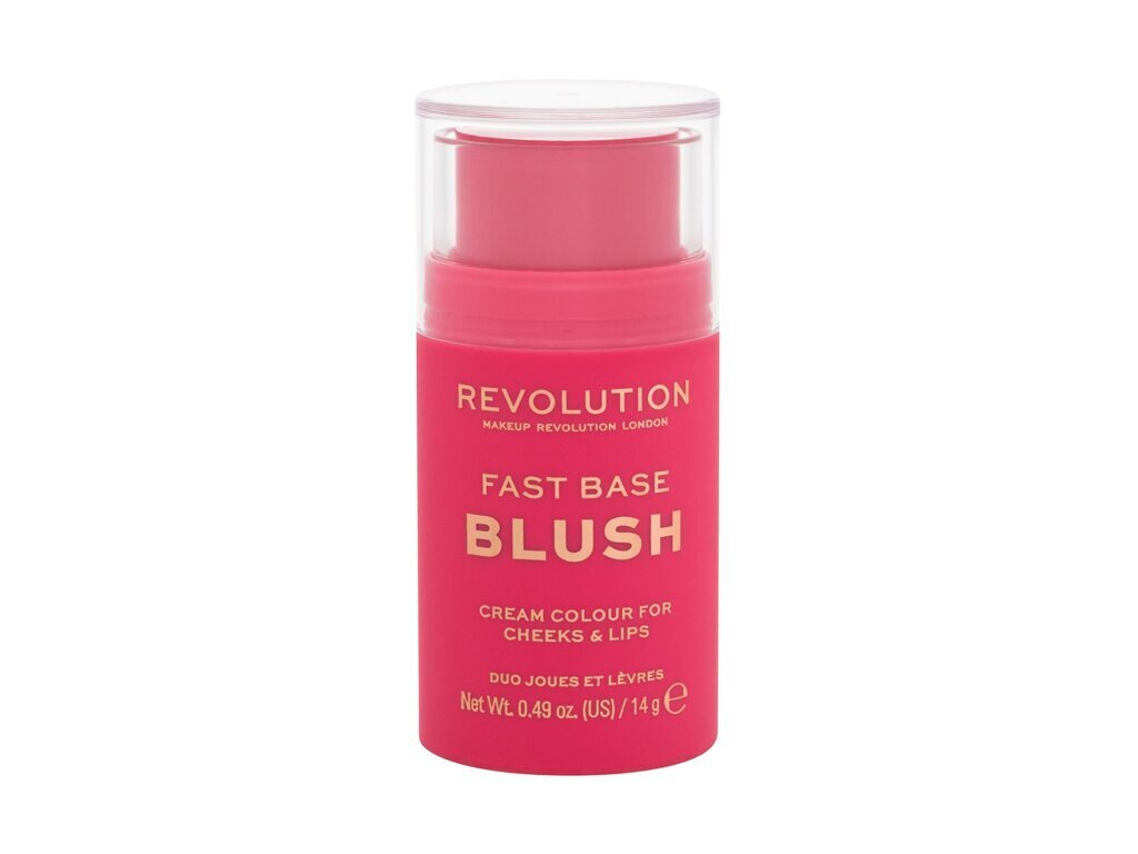 Skaistalai Makeup Revolution Fast Base Blush Stick Rose, 14 g kaina ir informacija | Bronzantai, skaistalai | pigu.lt