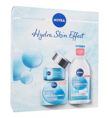 Rinkinys Nivea Hydra Skin Effect: intensyviai drėkinantis veido kremas, 50 ml + micelinis vanduo, 400 ml kaina ir informacija | Veido kremai | pigu.lt