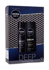 Набор Nivea Men Deep: гель для душа 250 мл + дезодорант 150 мл цена и информация | Масла, гели для душа | pigu.lt