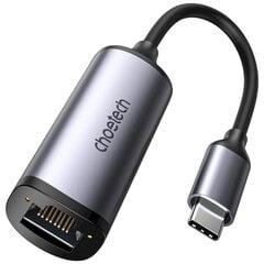 Adapteris Choietech external USB network card type C - RJ45 2,5Gbps (HUB-R02 gray) kaina ir informacija | Adapteriai, USB šakotuvai | pigu.lt