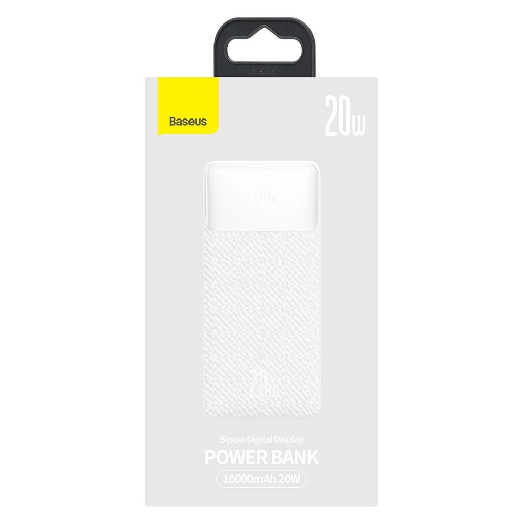 Baseus Bipow PPDML-L02 10000 mAh цена и информация | Atsarginiai maitinimo šaltiniai (power bank) | pigu.lt